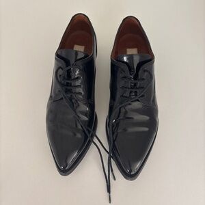 Valentino patient leather dress shoes